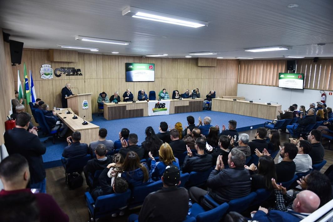 MDB promove convenção em Campina com Greca e lideranças regionais