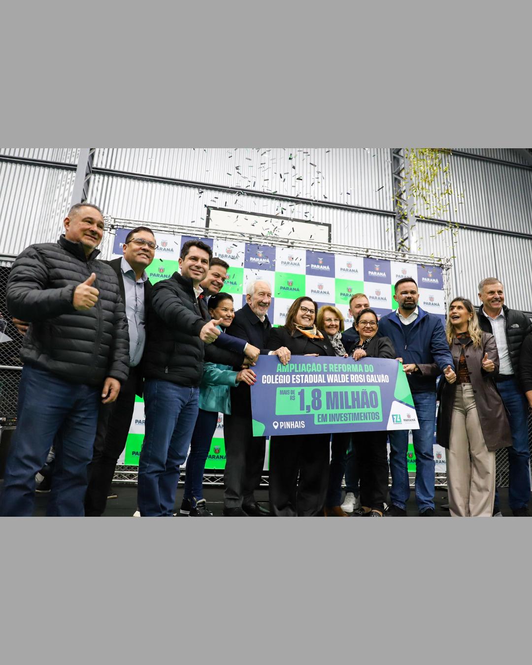 Colégio em Pinhais recebe reforma e quadra poliesportiva após anos de espera