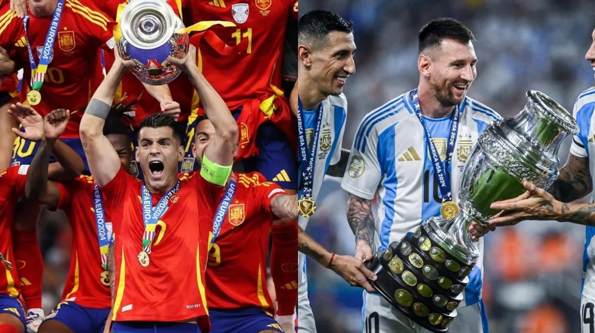 Espanha e Argentina fazem uma final inédita na história das Copas, reunindo os atuais campeões da Eurocopa e da Copa América