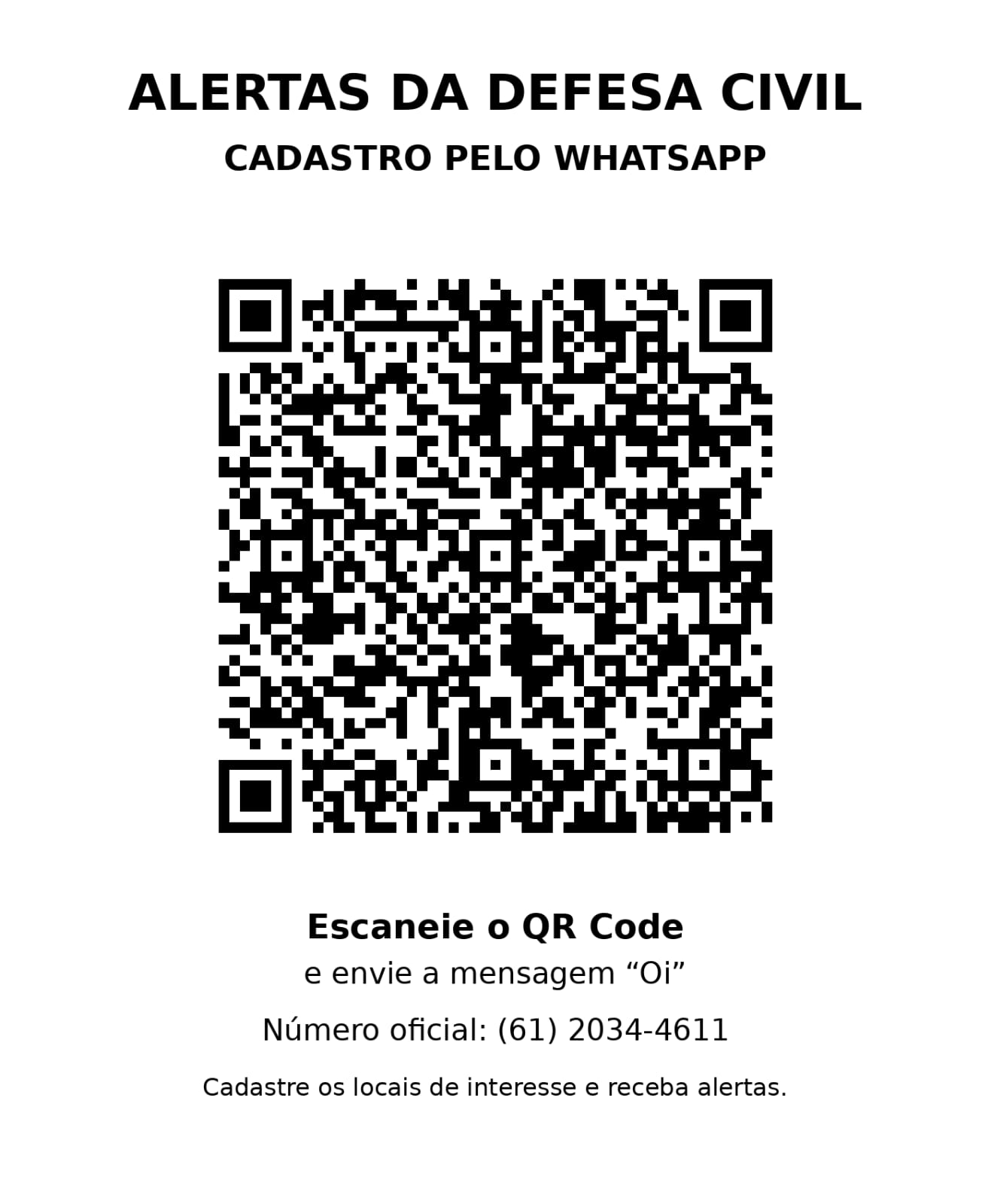 QR CODE DEFESA CIVIL