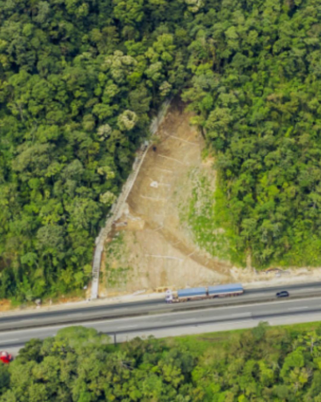 Encerradas as obras de contenção na BR-277 em Morretes e Paranaguá para prevenir deslizamentos