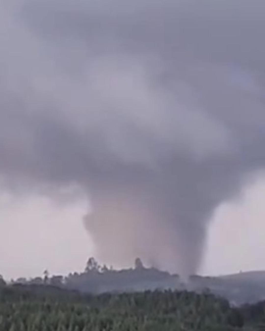 Simepar confirma tornado em Piraí do Sul e inicia análise de danos