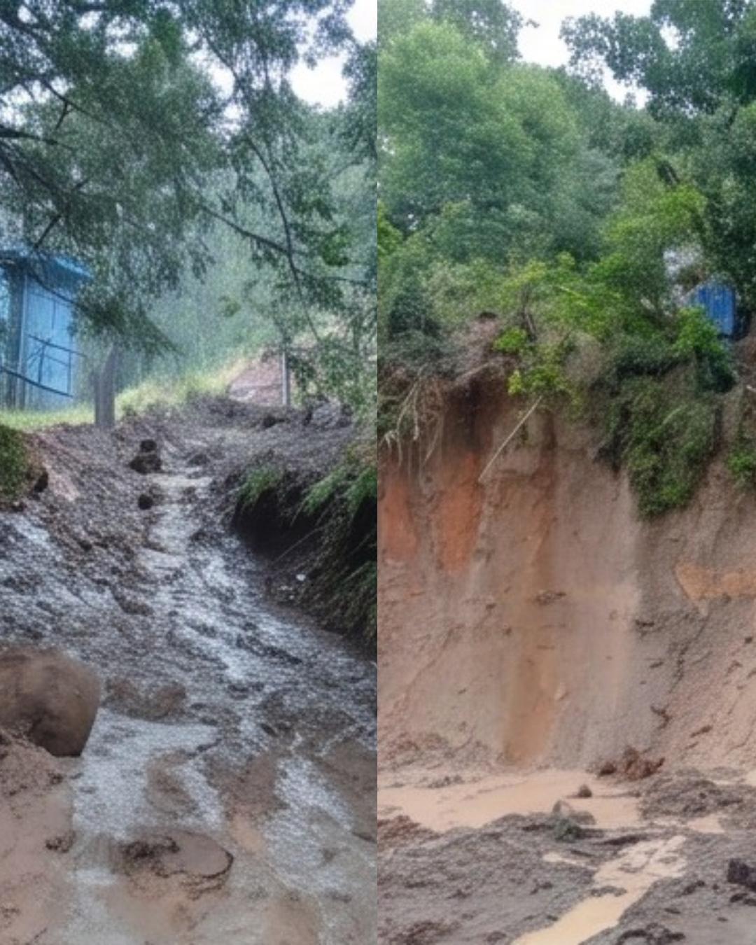 Deslizamentos deixam casas interditadas e moradores desalojados após chuvas em Campina Grande do Sul
