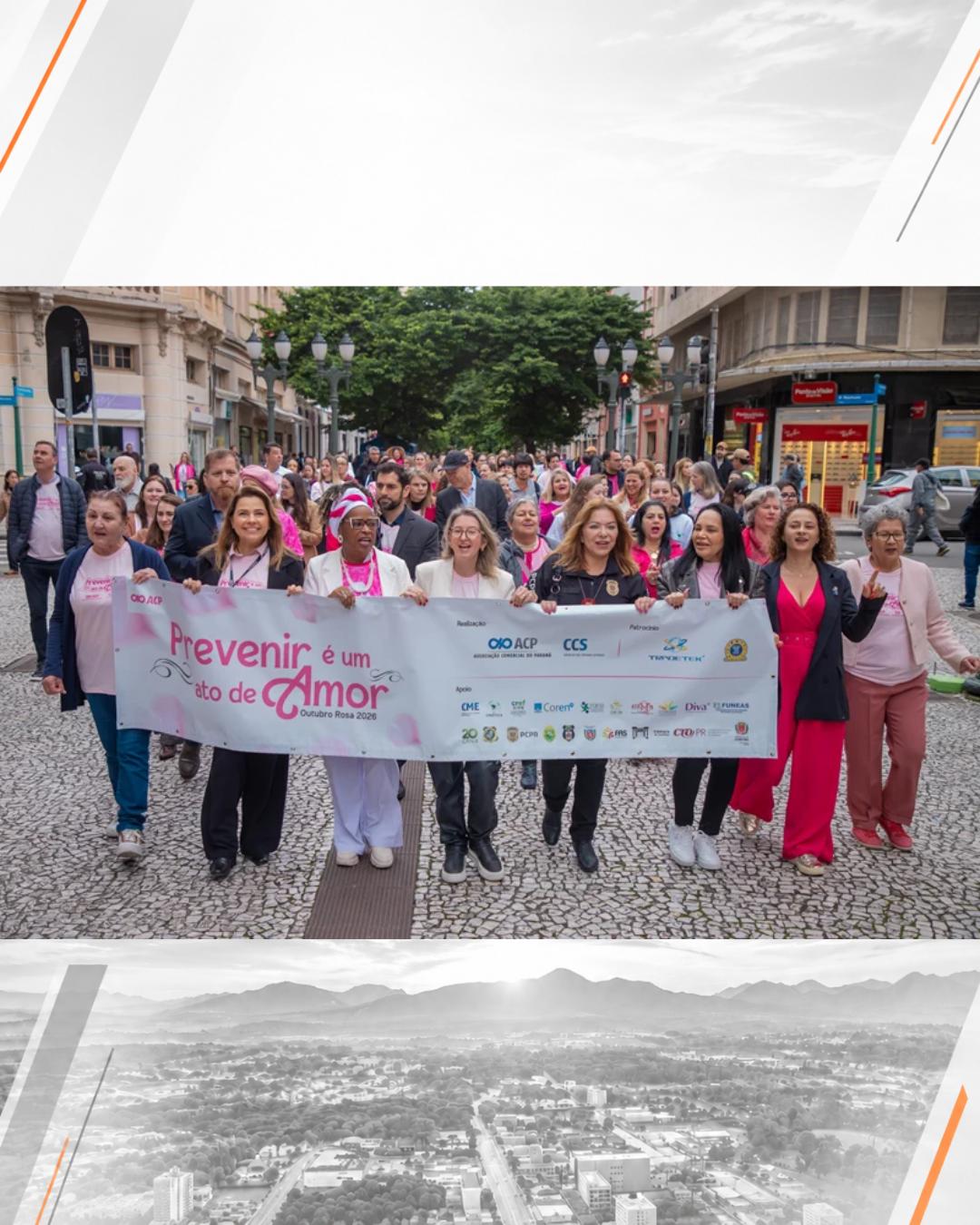 Centro de Curitiba recebe edição especial do Outubro Rosa com atrações gratuitas no dia 18 de outubro