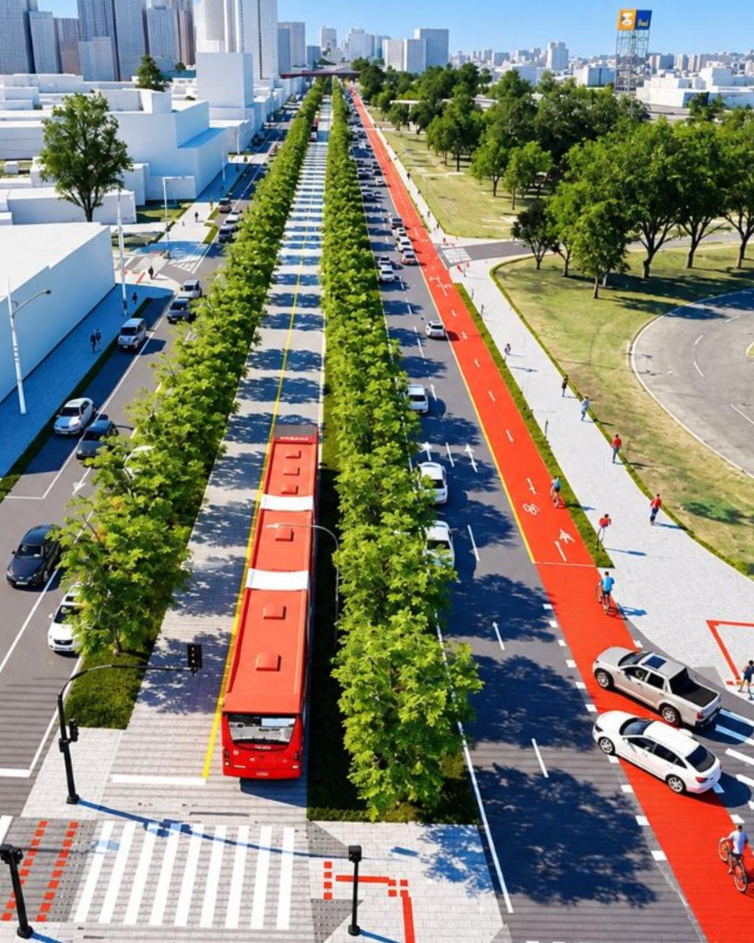 Curitiba terá novo corredor de ônibus ligando a Praça Rui Barbosa a Pinhais