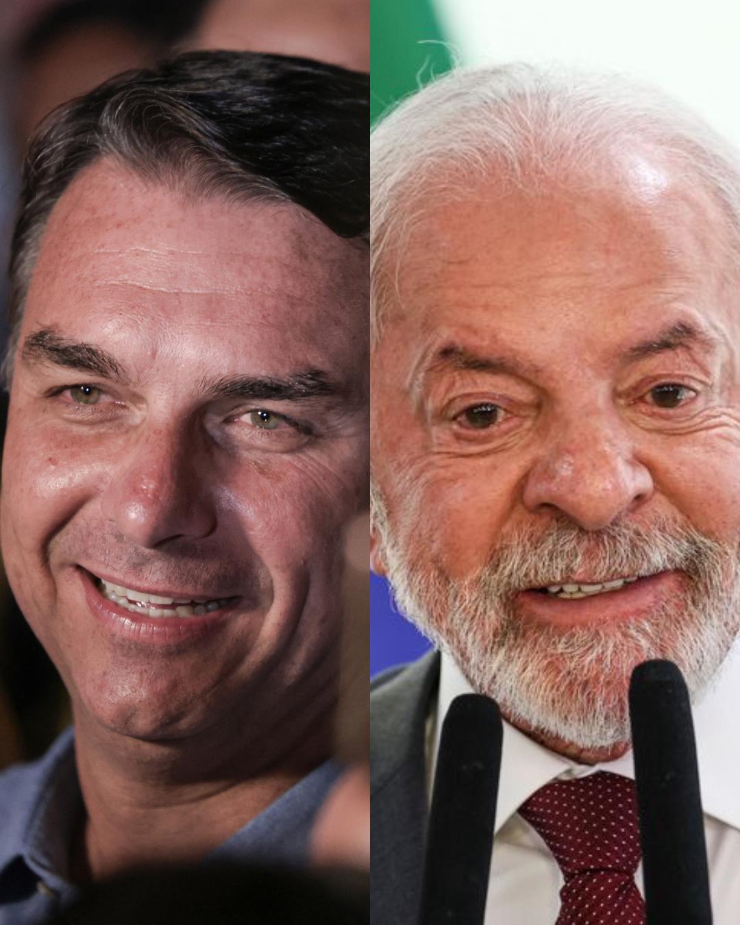 Flávio Bolsonaro e Lula disputam segundo turno em 25 de outubro