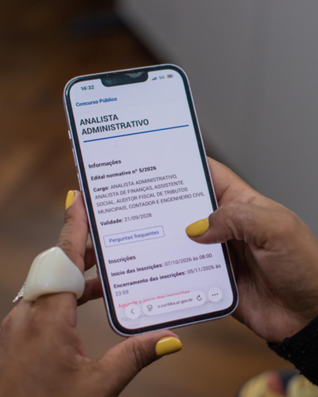 Inscrições para concurso da Prefeitura de Curitiba começam nesta quarta-feira; veja as vagas