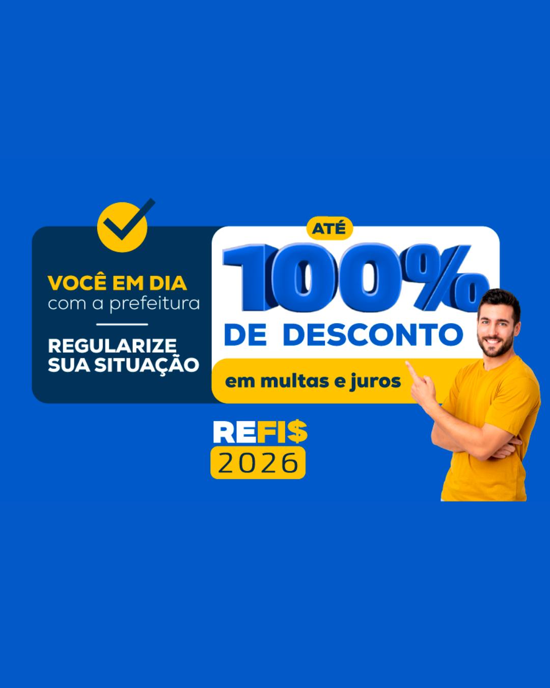 REFIS 2026 de São José dos Pinhais oferece até 100% de desconto em multas e juros